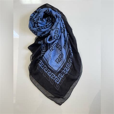 versace modal wool silk medusa head greek key scarf|NEW Versace $350 Red Black Modal Silk MEDUSA HEAD .